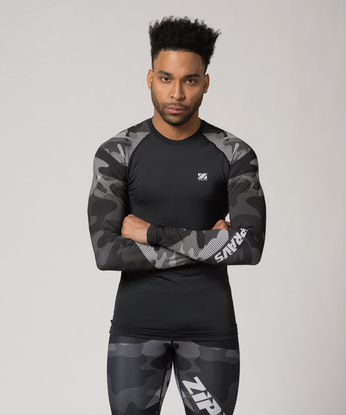 ADULT COMPRESSION SHIRT LONG SLEEVE | CAMO STRATOSPHERE