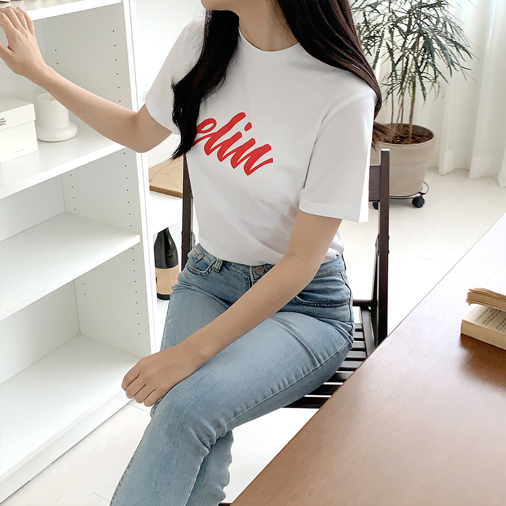 Plus Letter Graphic Short Sleeve Tee