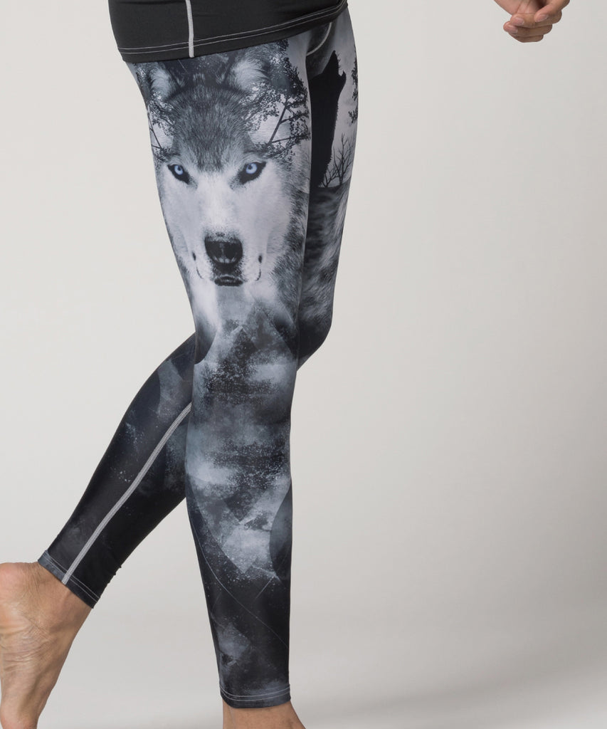 Rash guard pants BJJ wolf│Mens leggings – ZIPRAVS