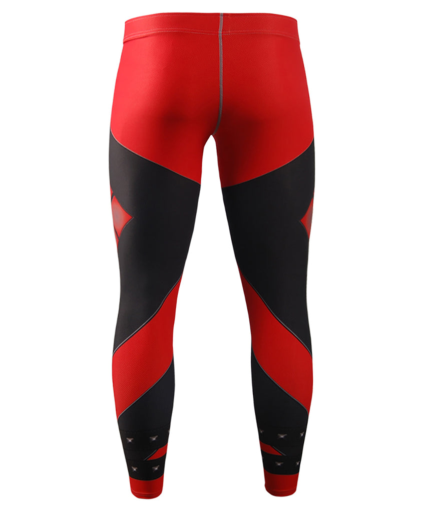 Red compression tights leggings│Mens – ZIPRAVS